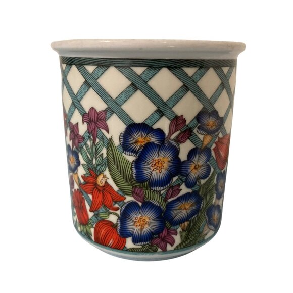 Dansk Nordic Garden Floral Lattice Porcelain Mug - Picture 3 of 8